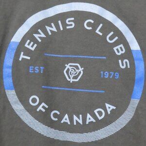 GILDAN - Ultra Cotton | medium - youth | Grey Tennis Clubs Of Canada Tee